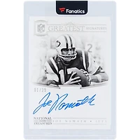 Joe Namath New York Jets Autographed 2017 Panini National Treasures NFL Greatest #64 #1/25 Card