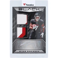 Bijan Robinson Atlanta Falcons Autographed 2023 Panini Black Dual Relic #RSM-31 #28/99 Rookie Card