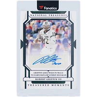 Robert Griffin III Baylor Bears Autographed 2024 Panini National Treasures Treasured Moments #TM-RG #9/75 Card