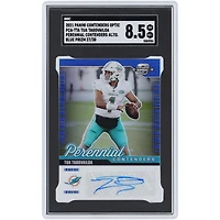 Tua Tagovailoa Miami Dolphins Autographed 2021 Panini Contenders Optic Blue Prizm Perennial Contenders #PCA-TTA #27/30 SGC Authenticated 8.5 Card