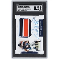 David Montgomery Chicago Bears Autographed 2019 Panini National Treasures Holo Silver Rookie Patch Tri-Color Relic #183 #17/25 SGC Authenticated 8.5 Rookie Card