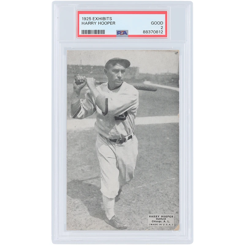 Harry Hooper Chicago White Sox 1925 Exhibits #NNO PSA Authenticated 2 Card