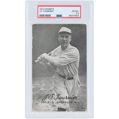 J.F. Fournier Brooklyn Robins 1921 Exhibits #NNO PSA Authenticated 2.5 Card