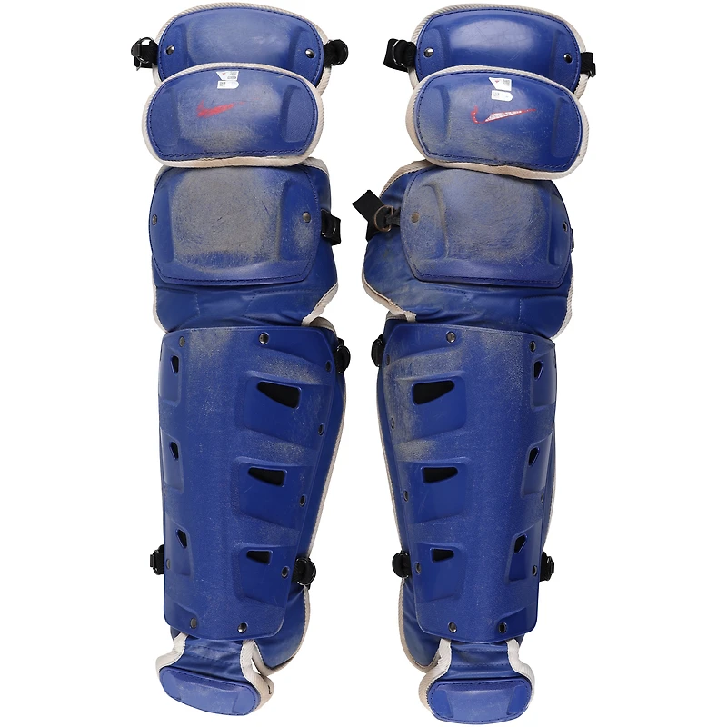 Will Smith Los Angeles Dodgers Autographed Game-Used Royal Nike Shin Guards vs. Colorado Rockies on July 25, 2021