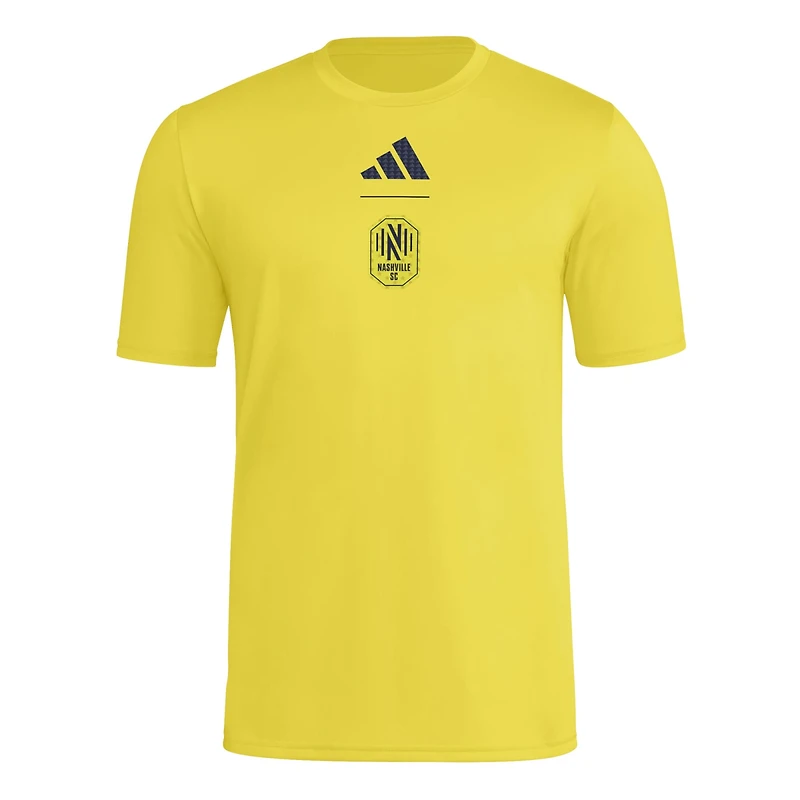 Men's adidas Yellow Nashville SC 2026 Jersey Hook T-Shirt