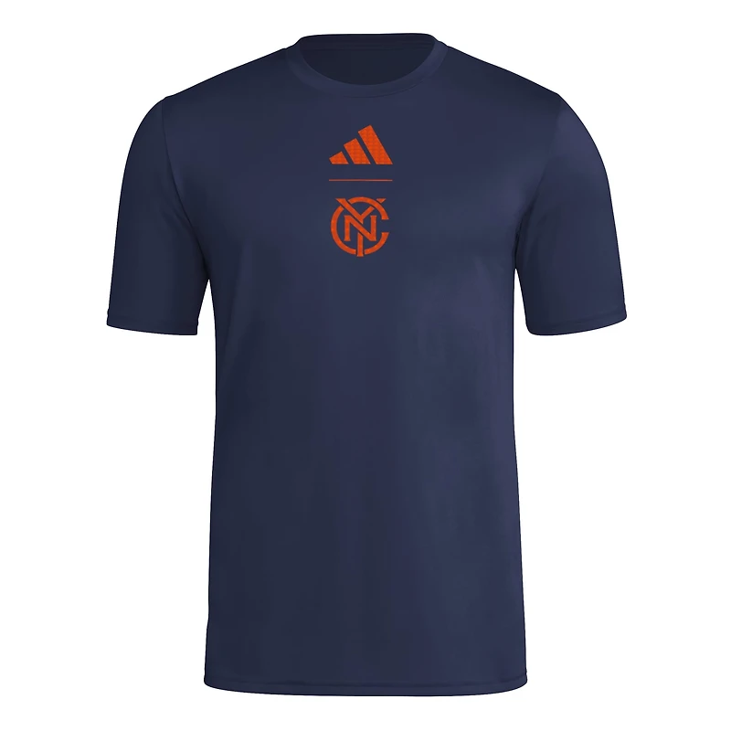 Men's adidas Navy New York City FC 2026 Jersey Hook T-Shirt