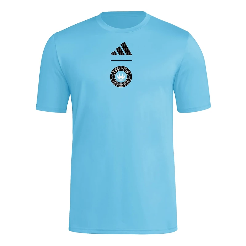 Men's adidas Blue Charlotte FC 2026 Jersey Hook T-Shirt