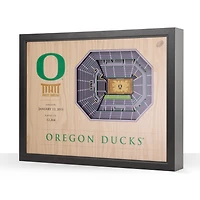 YouTheFan Oregon Ducks 25-Layer StadiumViews 3D Wall Art