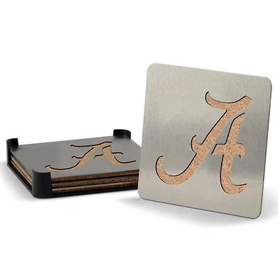 YouTheFan Alabama Crimson Tide Boasters Four-Piece Coaster Set