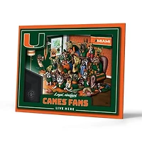IDNA Miami Hurricanes 13.5" x 18" Purebred Fans Wall Art