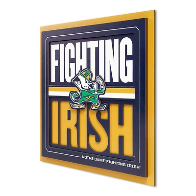 Notre Dame Fighting Irish YouTheFan Unisex No Age Group Slogan Series 3D Wall Art - No Color