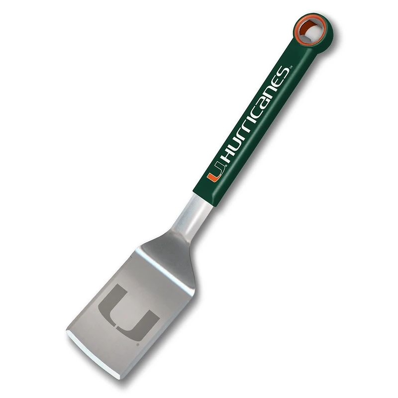 YouTheFan Miami Hurricanes Stainless Steel BBQ Spatula with Bottle Opener