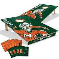 YouTheFan Miami Hurricanes 2' x 3' Cornhole Game with Bags