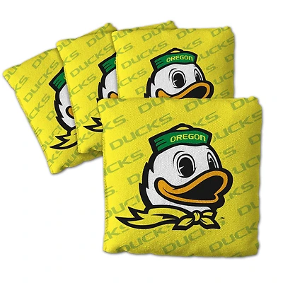 YouTheFan Oregon Ducks Four-Piece Cornhole Bag Set