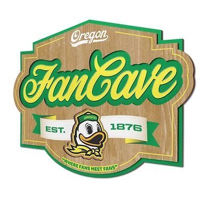YouTheFan Oregon Ducks 12.5" x 17" Fan Cave Sign
