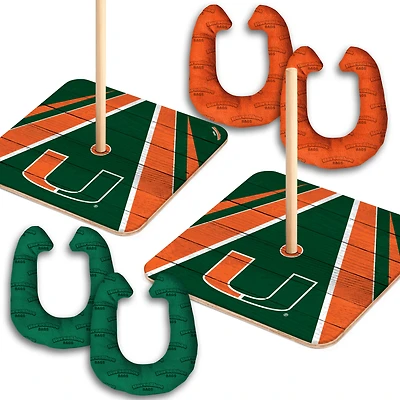 YouTheFan Miami Hurricanes Horseshoe Bags Game