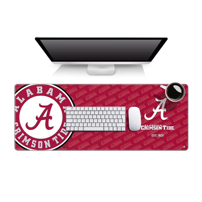 YouTheFan Alabama Crimson Tide 12" x 31.5" Logo Series Desk Pad