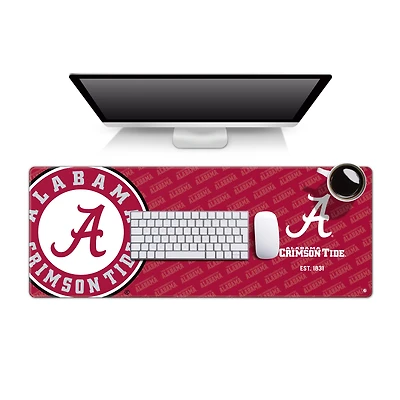 YouTheFan Alabama Crimson Tide 12" x 31.5" Logo Series Desk Pad