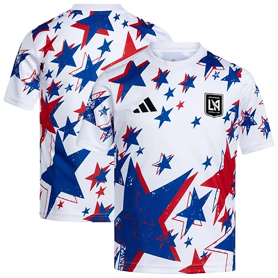 Youth adidas  White LAFC 2026 Americana Pre-Match Jersey