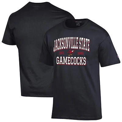 Men's Champion Black Jacksonville State Gamecocks Jersey T-Shirt