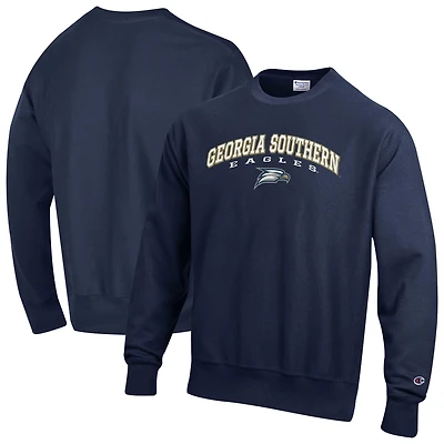 Men's Champion Navy Georgia Southern Eagles Reverse Weave Fleece Pullover Sweatshirt