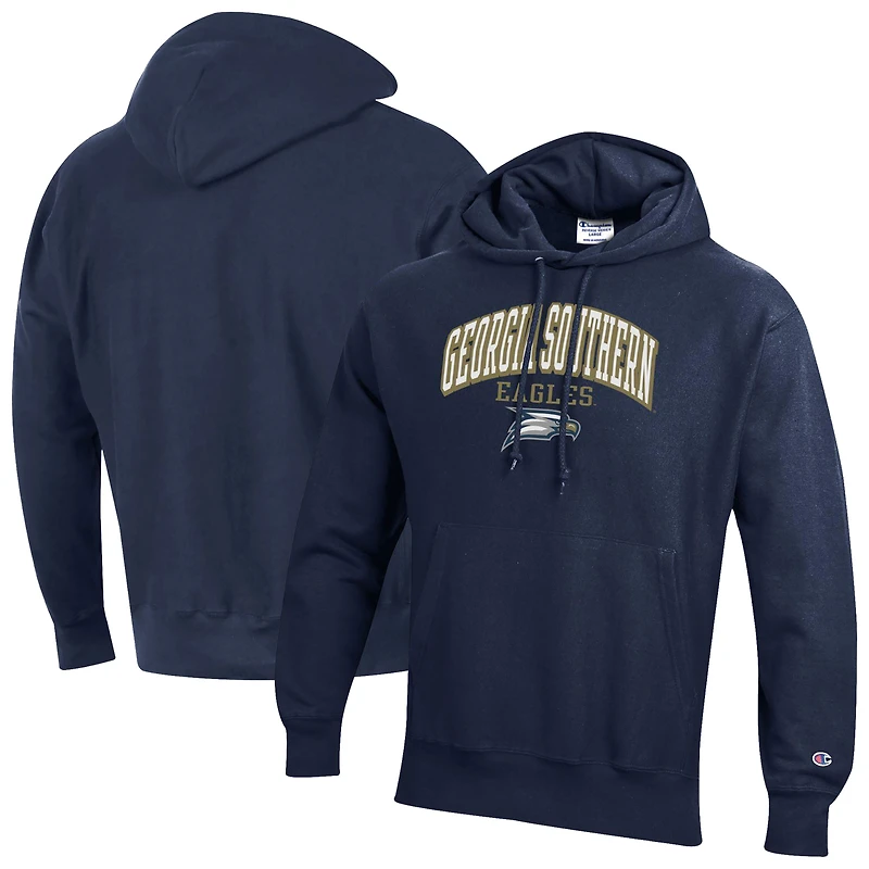 Men's Champion Navy Georgia Southern Eagles Reverse Weave Pullover Hoodie