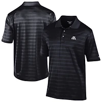 Men's Champion Black Jacksonville State Gamecocks Textured Solid Polo