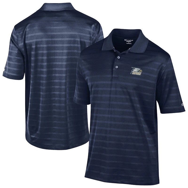 Men's Champion Navy Georgia Southern Eagles Textured Solid Polo