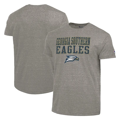 Men's Champion Gray Georgia Southern Eagles Ultimate Tri-Blend T-Shirt