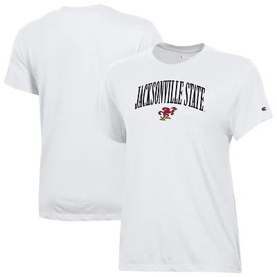 Women's Champion White Jacksonville State Gamecocks Core T-Shirt