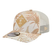 Men's New Era  Tan New York Mets Tonal Palm COOLERA 9SEVENTY Adjustable Trucker Hat