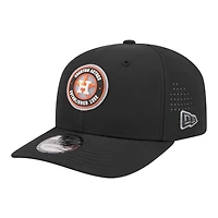 Men's New Era  Black Houston Astros Circle 9SEVENTY Adjustable Hat