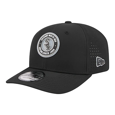 Men's New Era  Black Chicago White Sox Circle 9SEVENTY Adjustable Hat