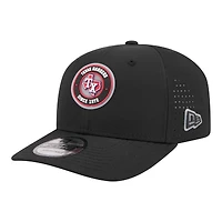 Men's New Era  Black Texas Rangers Circle 9SEVENTY Adjustable Hat