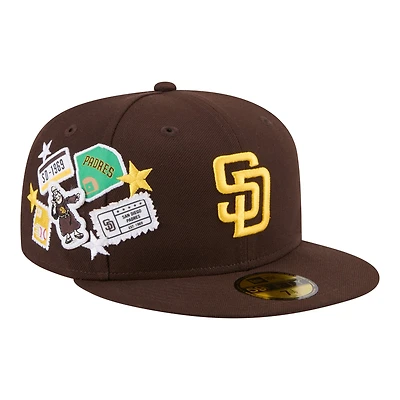 Men's New Era  Brown San Diego Padres City Patch 59FIFTY Fitted Hat