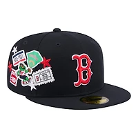 Men's New Era  Navy Boston Red Sox City Patch 59FIFTY Fitted Hat