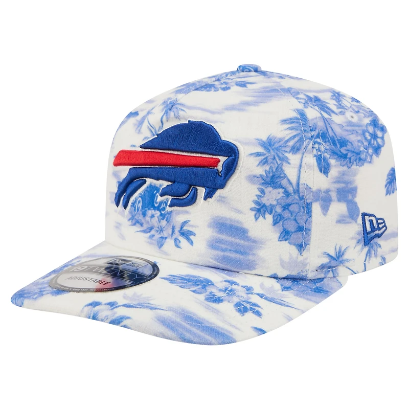Men's New Era White Buffalo Bills Tropics 19TWENTY Adjustable Hat