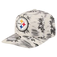 Men's New Era White Pittsburgh Steelers Tropics 19TWENTY Adjustable Hat