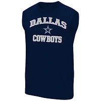 Men's Fanatics  Navy Dallas Cowboys Big & Tall Hart & Soul Muscle Tank Top