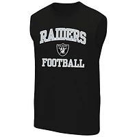 Men's Fanatics  Black Las Vegas Raiders Big & Tall Hart & Soul Muscle Tank Top