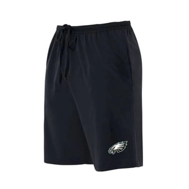 Men's Concepts Sport  Black Philadelphia Eagles Big & Tall Fleece Lounge Shorts