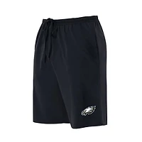 Men's Concepts Sport  Black Philadelphia Eagles Big & Tall Fleece Lounge Shorts