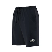 Men's Concepts Sport  Black Philadelphia Eagles Big & Tall Fleece Lounge Shorts
