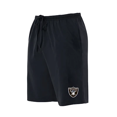 Men's Concepts Sport  Black Las Vegas Raiders Big & Tall Fleece Lounge Shorts