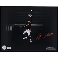 Byron Buxton Minnesota Twins Autographed 11" x 14" Home Run Robbing Wall Catch Photograph