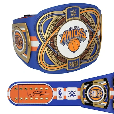 Jalen Brunson New York Knicks Autographed WWE Legacy Title Belt