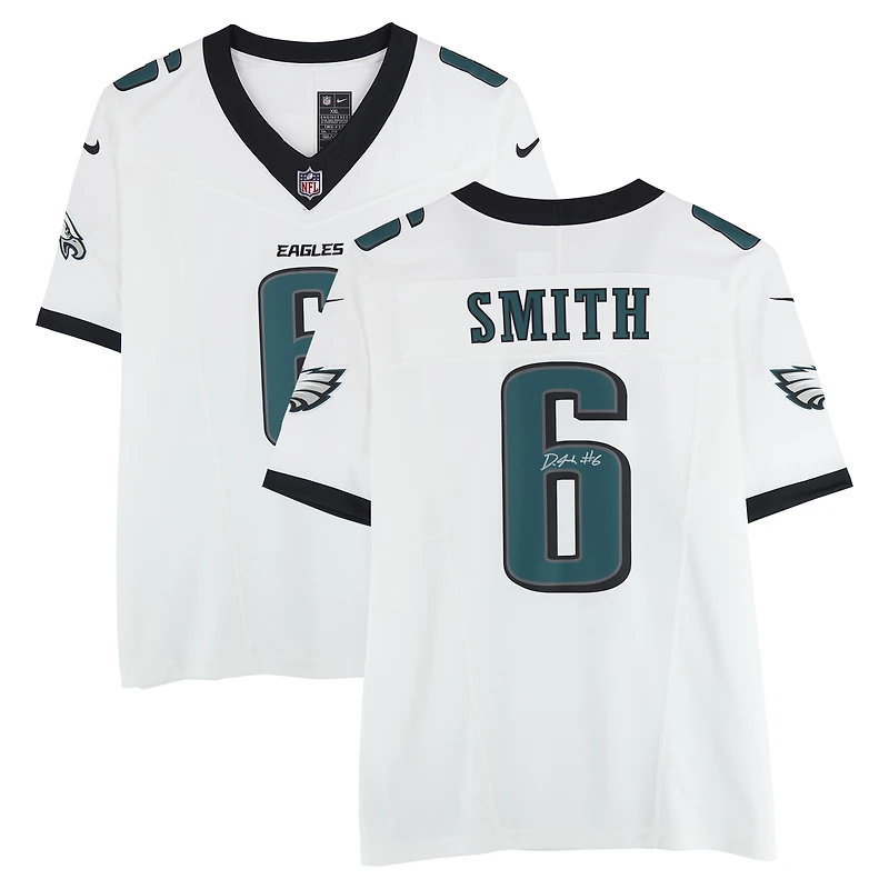 DeVonta Smith Philadelphia Eagles Autographed White Nike Vapor F.U.S.E. Limited Jersey
