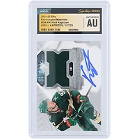 Kirill Kaprizov Minnesota Wild Autographed 2021-22 Upper Deck SPx Extravagant Materials Relic #EM-KK CGC Authenticated Card