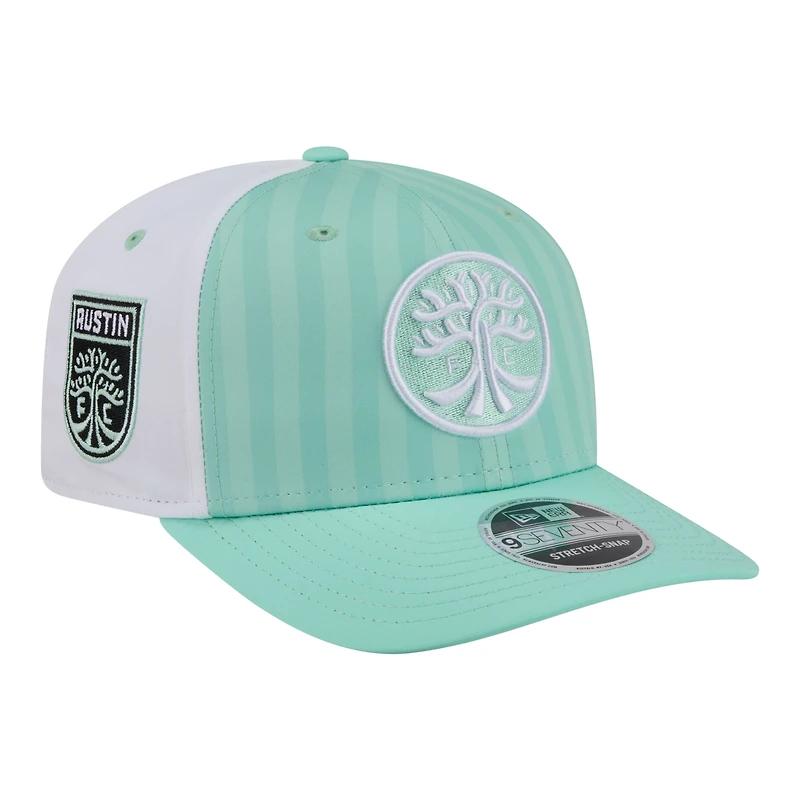 Youth New Era Mint Austin FC Jersey Hook 9SEVENTY Adjustable Hat