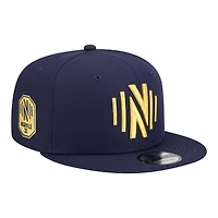 Men's New Era Navy Nashville SC 2026 Jersey Hook 9FIFTY Snapback Hat